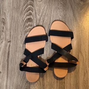 Elegant Black Strappy Sandals